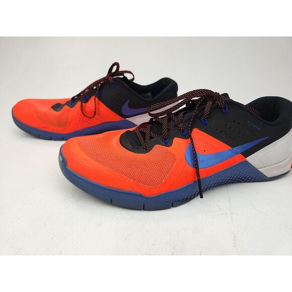 Nike Metcon 2 Flywire Sport Bright Orange Cross Training Shoes Lightweight Sz 13 main image 4
